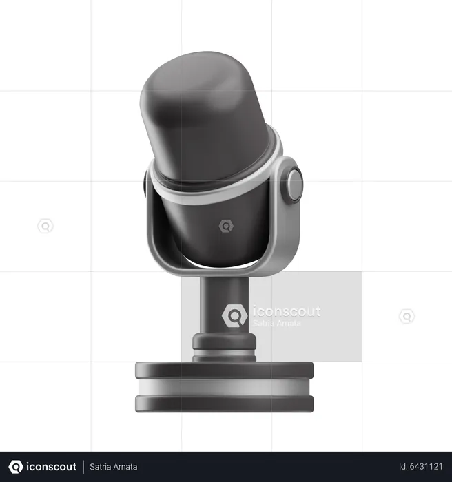 Microphone  3D Icon