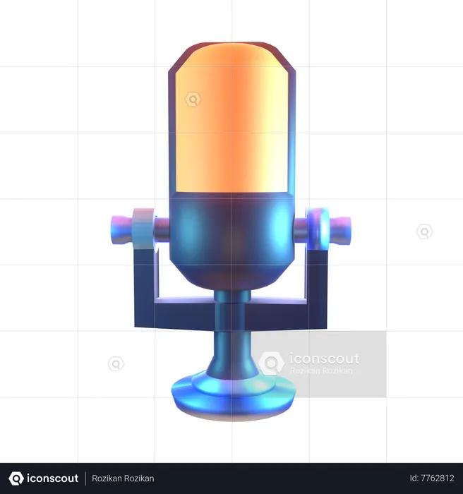 Microphone  3D Icon