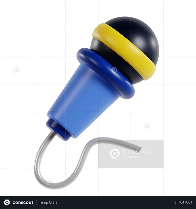 Microphone  3D Icon