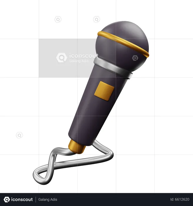 Microphone  3D Icon