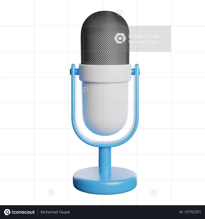 Microphone  3D Icon