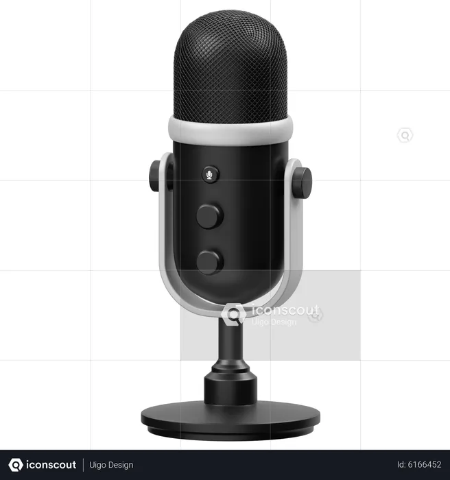 Microphone  3D Icon