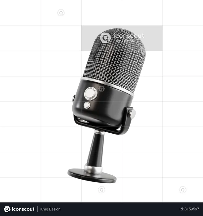 Microphone  3D Icon