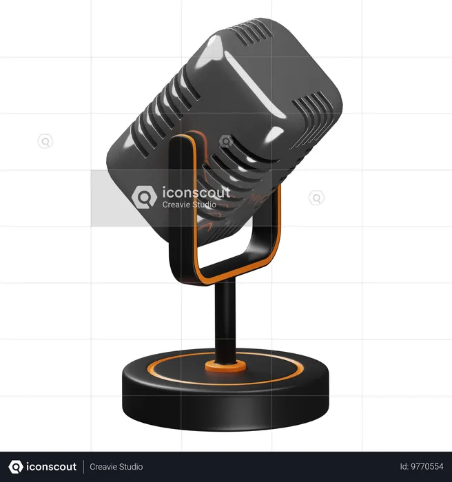 Microphone  3D Icon