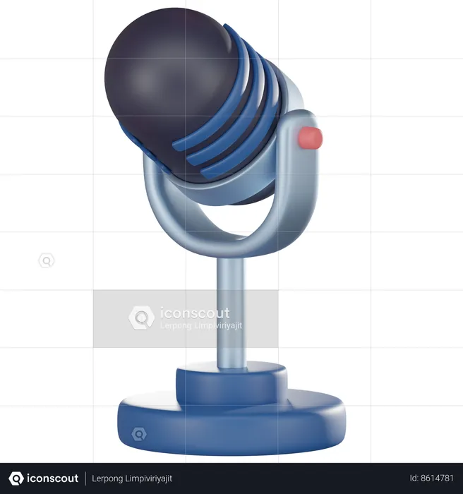 Microphone  3D Icon