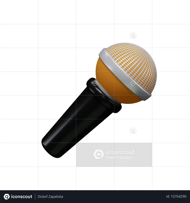 Microphone  3D Icon