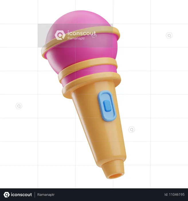 Microphone  3D Icon