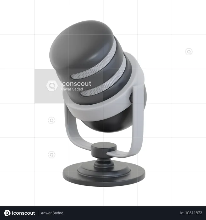 Microphone  3D Icon