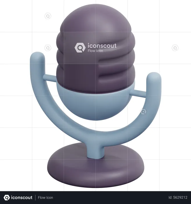 Microphone  3D Icon