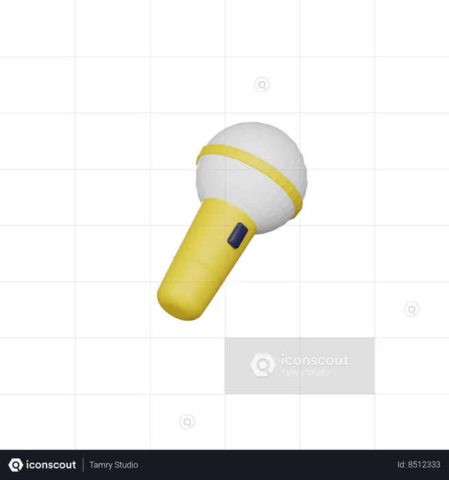 Microphone  3D Icon