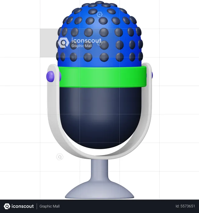 Microphone  3D Icon