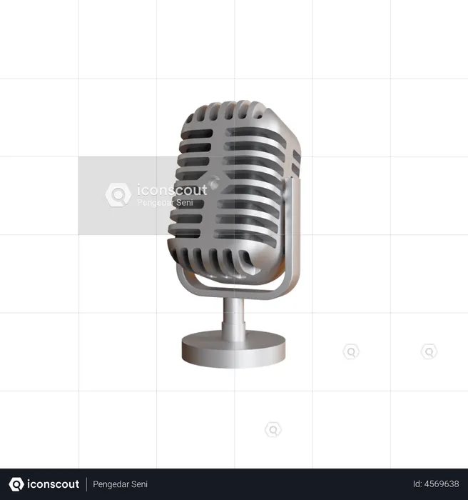 Microphone  3D Illustration