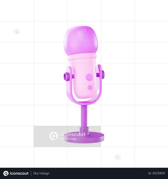 Microphone  3D Illustration