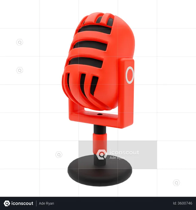 Microphone  3D Illustration
