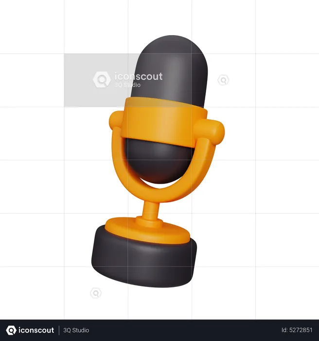 Microphone  3D Icon