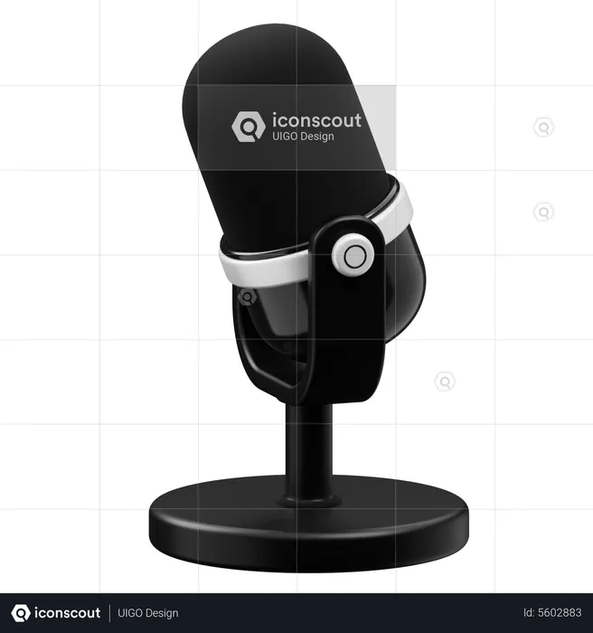 Microphone  3D Icon