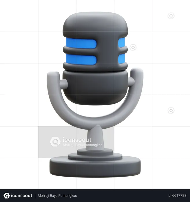 Microphone  3D Icon