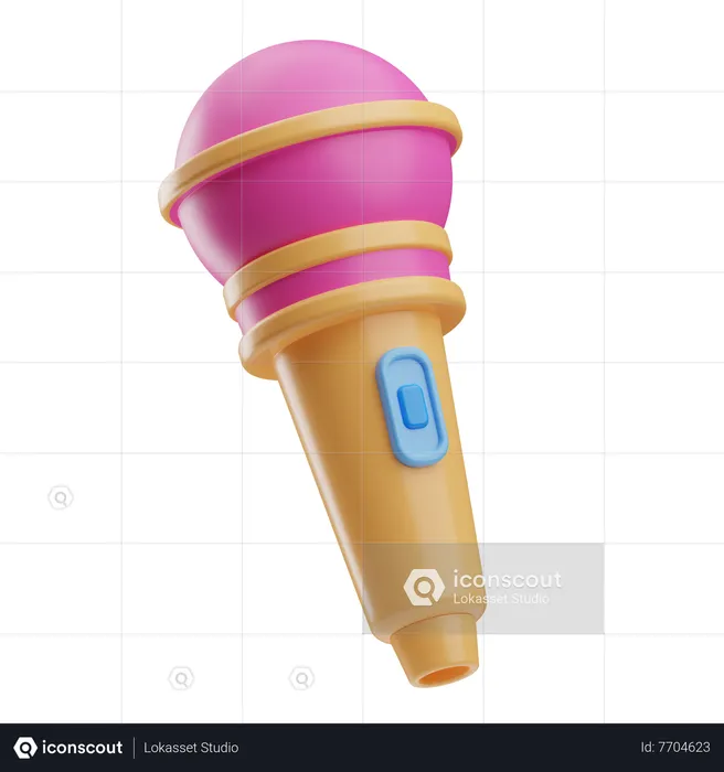 Microphone  3D Icon