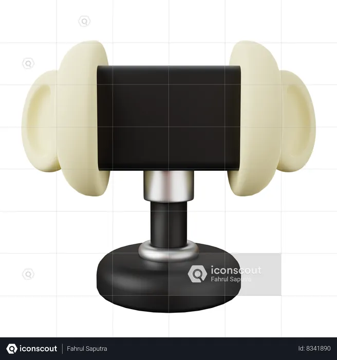 Microphone asmr en forme d'oreille  3D Icon