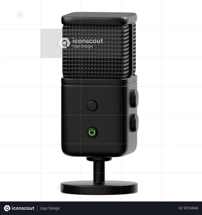 Microphone de diffusion sans fil  3D Icon