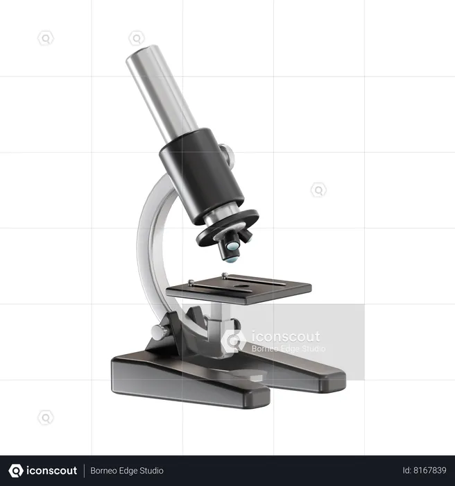 Microscope  3D Icon