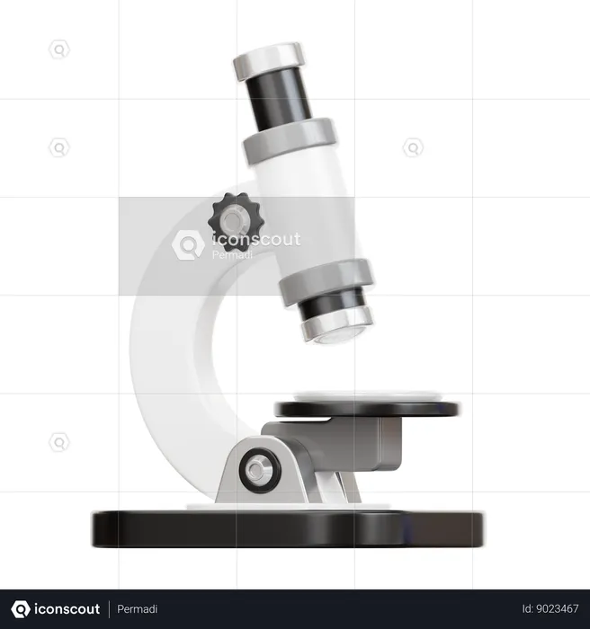 Microscope  3D Icon