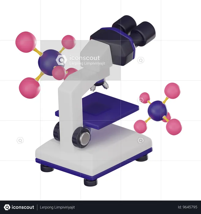 Microscope  3D Icon