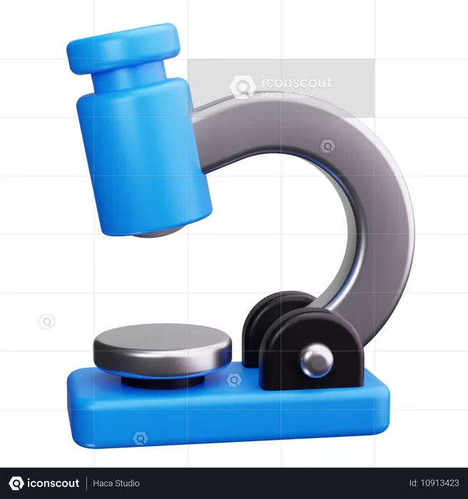 Microscope  3D Icon