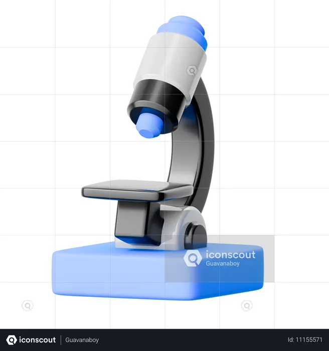 Microscope  3D Icon