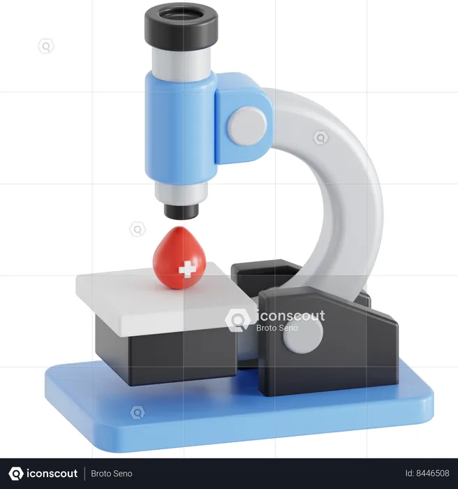 Microscope  3D Icon