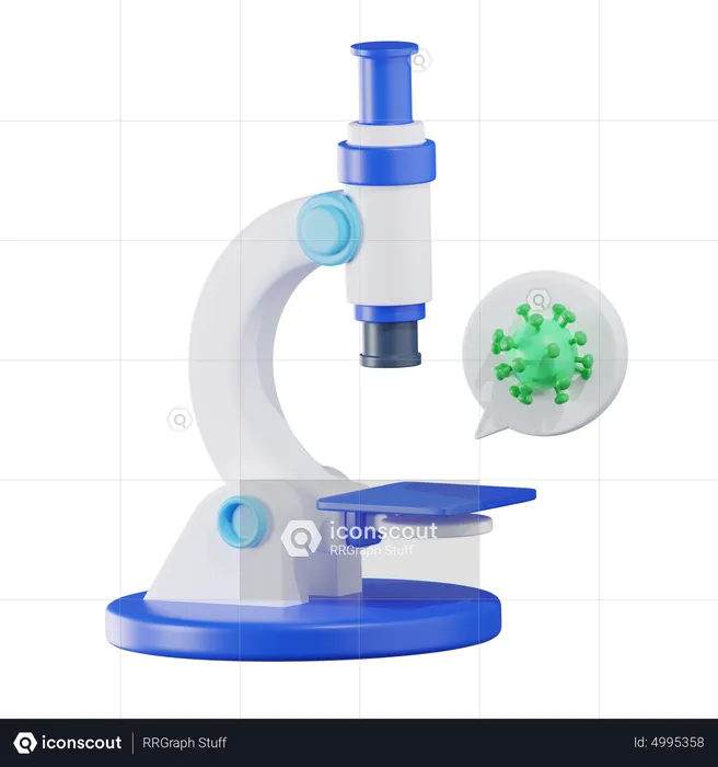 Microscope  3D Icon