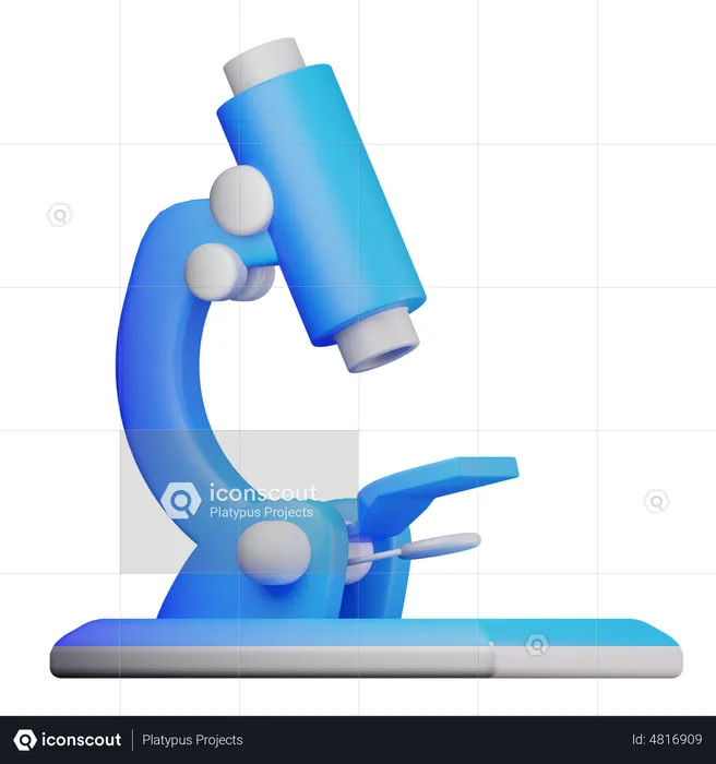 Microscope  3D Icon