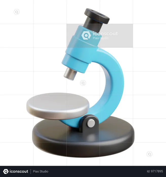 Microscope  3D Icon