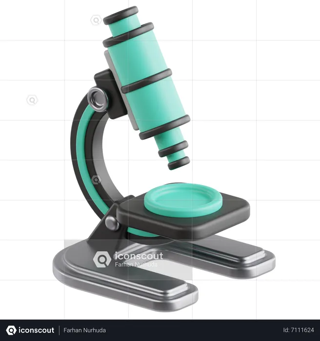 Microscope  3D Icon