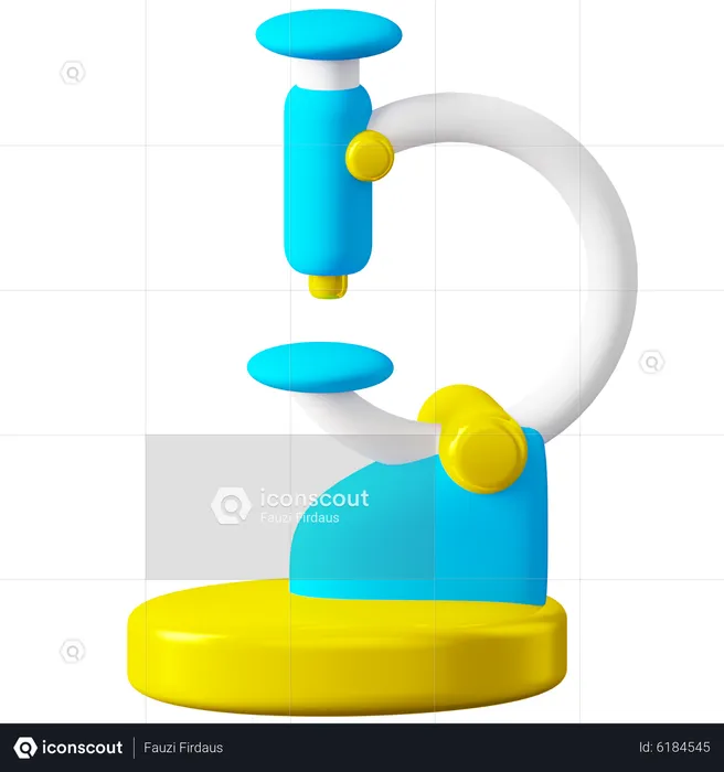 Microscope  3D Icon