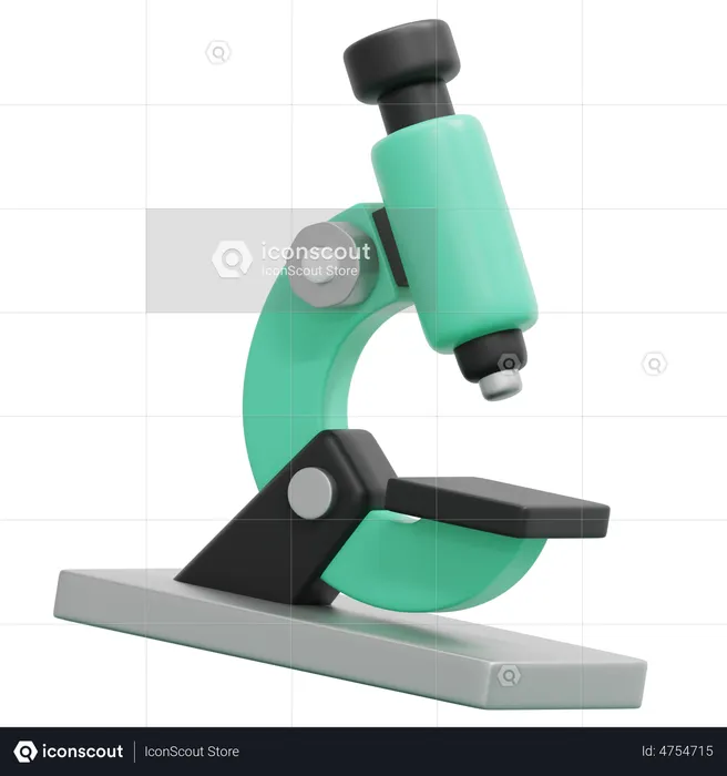 Microscope  3D Icon