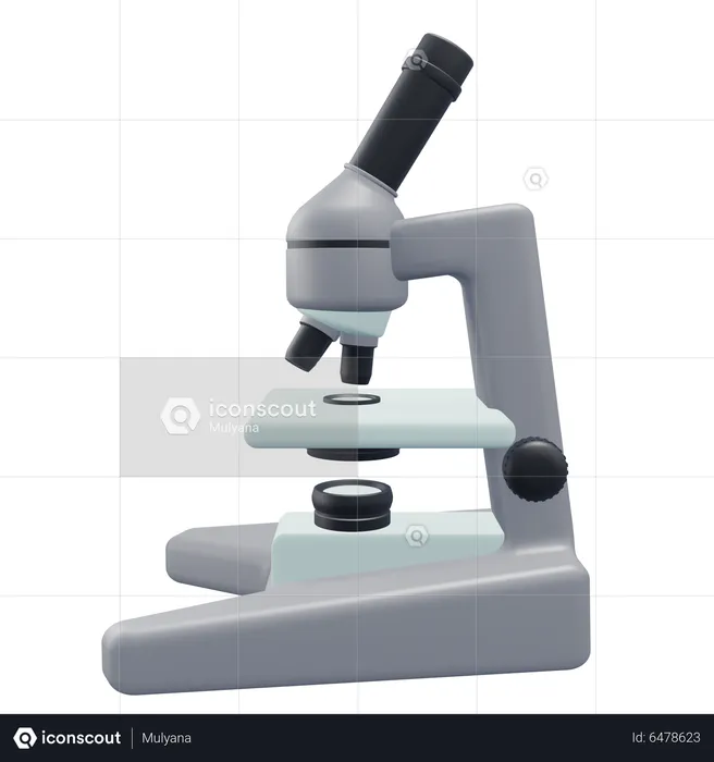 Microscope  3D Icon