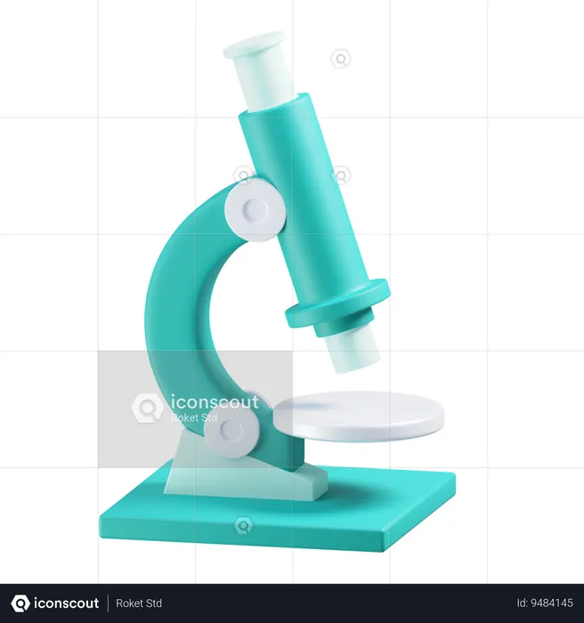 Microscope  3D Icon