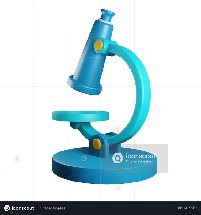 Microscope  3D Icon