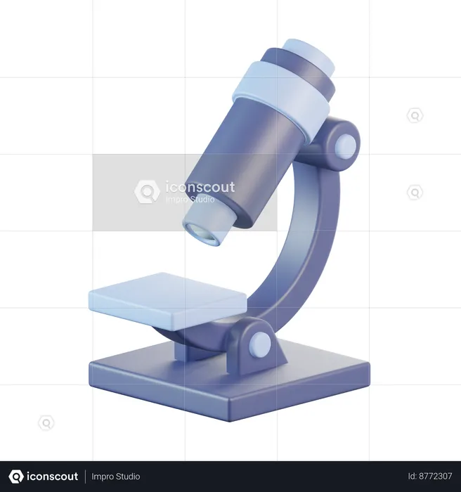 Microscope  3D Icon