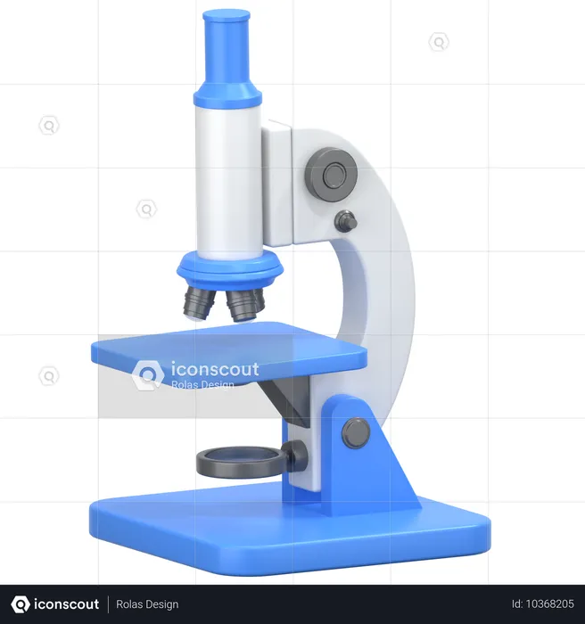 Microscope  3D Icon