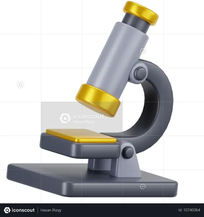 Microscope  3D Icon