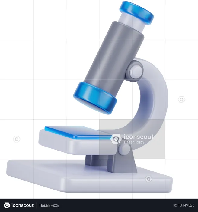 Microscope  3D Icon