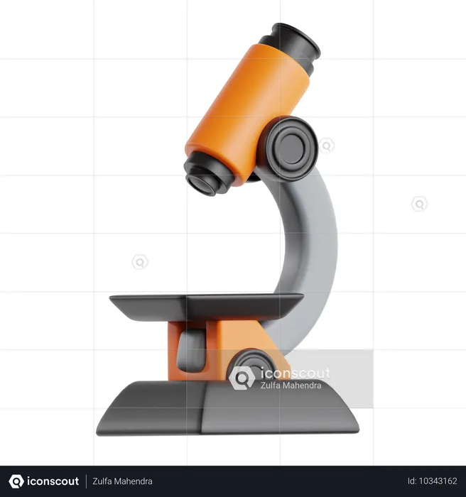 Microscope  3D Icon