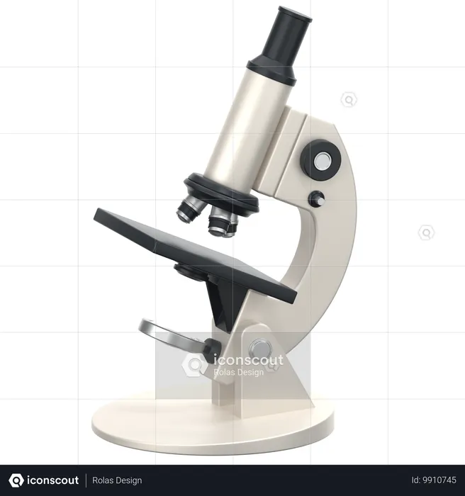 Microscope  3D Icon