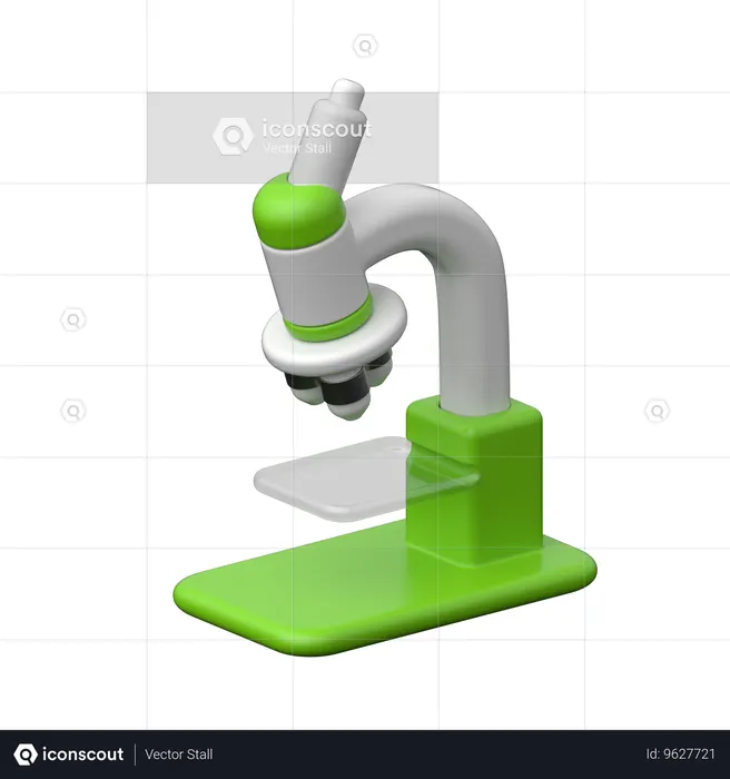 Microscope  3D Icon