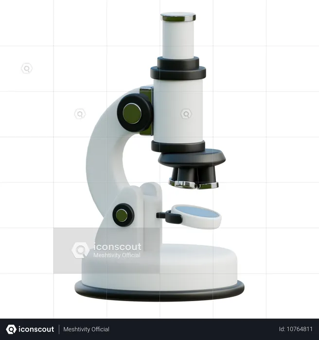 Microscope  3D Icon