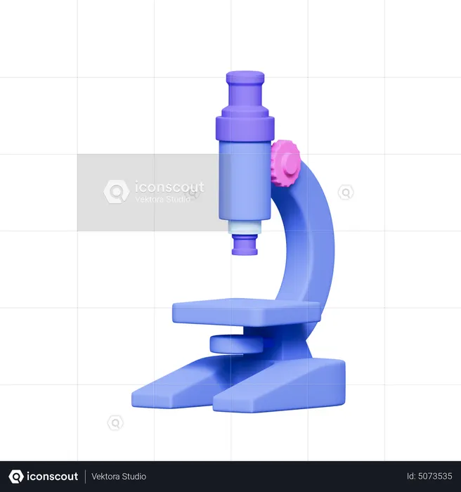 Microscope  3D Icon