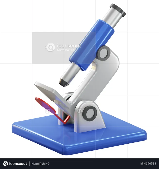 Microscope  3D Illustration