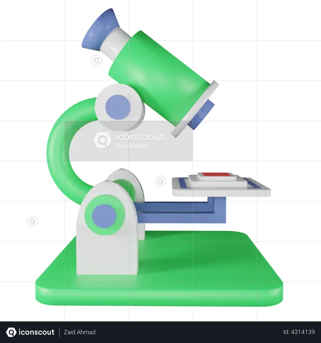 Premium Microscope 3D Illustration download in PNG, OBJ or Blend format